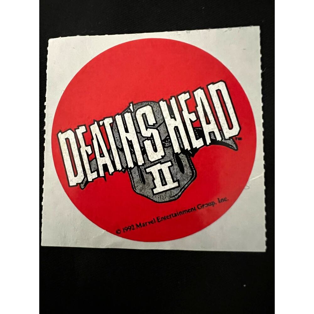 VINTAGE 1992 Marvel PROMO STICKER 'DEATH'SHEAD II" - M - SUPER RARE